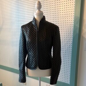 Armani Exchange Elegant Black Quilted Women's Jacket